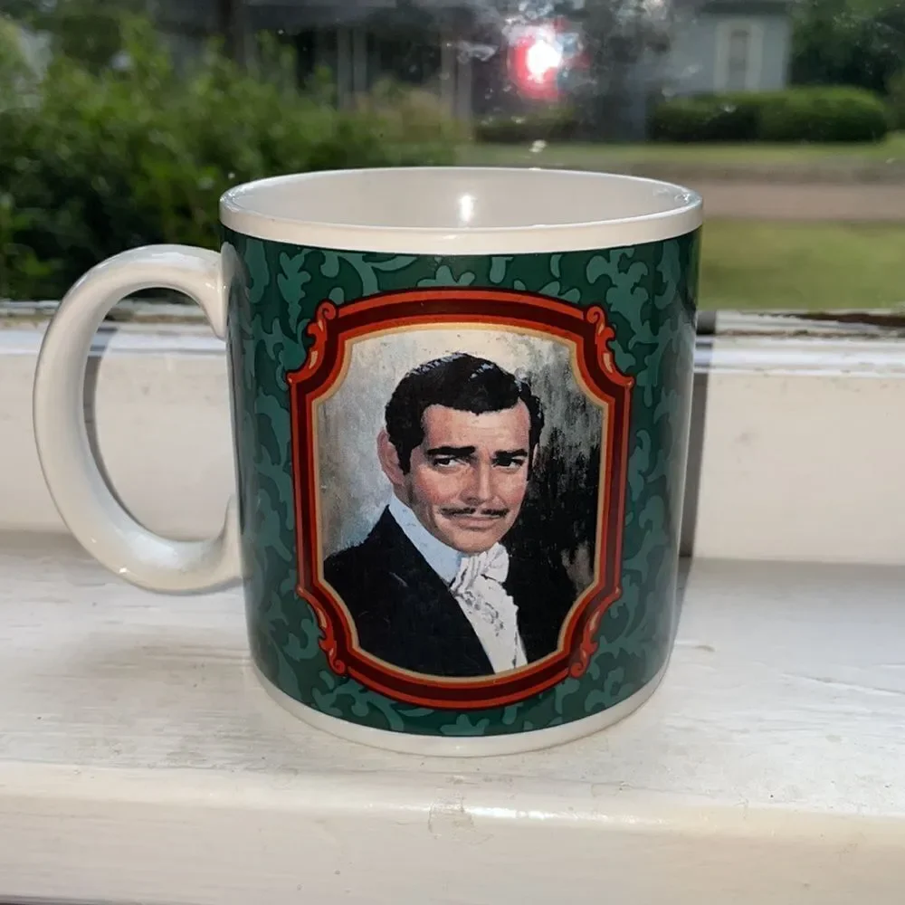 Vintage 1989 Gone With The Wind Rhett Butler/Clark‎ Gable coffee cup/mug
